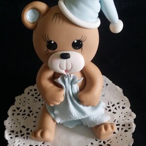 Teddy Bear Topper Bear Baby Shower Bear Cake Topper Teddy - Etsy