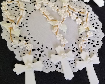 Battesimo per bambine, mini rosario, bomboniera per la Prima Comunione, bomboniera per il battesimo, bomboniera rosario, mini rosari, rosari per il battesimo, rosario per la Prima Comunione 12