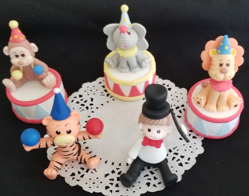 Circus Party, Clown Cake Topper, Circus Party Decoration, Circus Birthday, Circus Clown Decorations, Circus Party Favors, Circus Baby Shower image 2