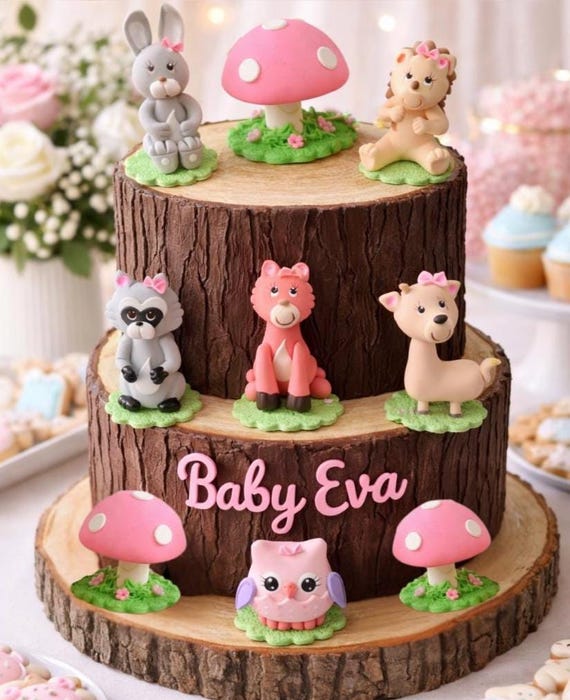 Sxaqcup Décoration de gâteau « Happy Birthday », rouge, 15,2 cm, bois acrylique, plusieurs occasions
