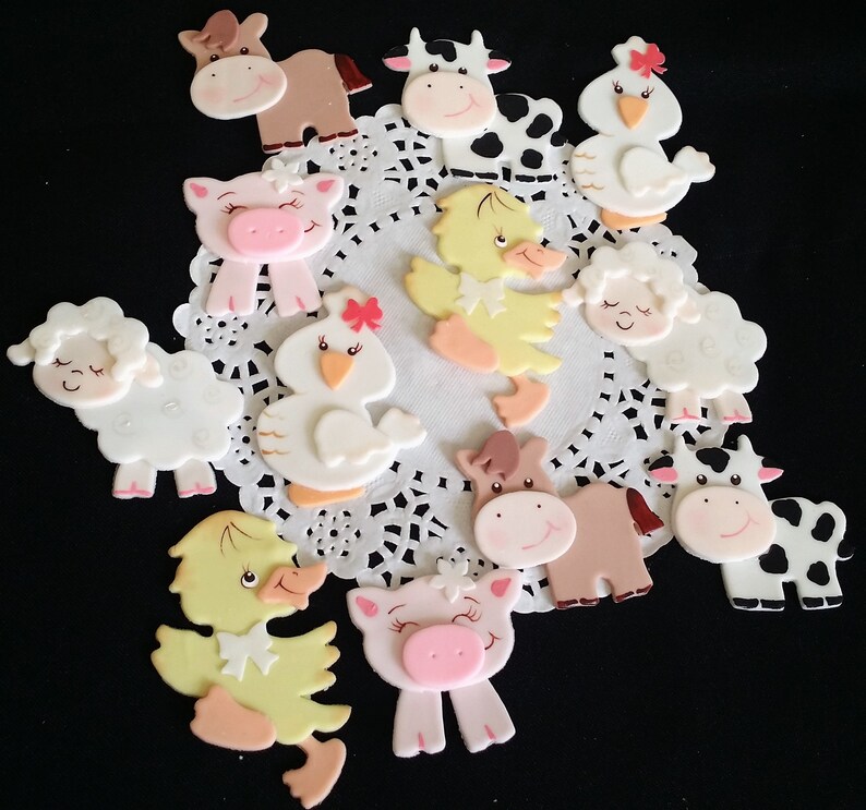 Farm Birthday Cake Topper Farm Birthday Barnyard Birthday