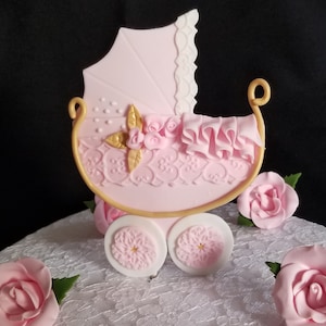 Baby Shower, Baby Shower Decorations, Baby Shower Carriage, Twins Baby Shower, Baby Shower Carriage, Girls Baby Shower, Vintage Carriage