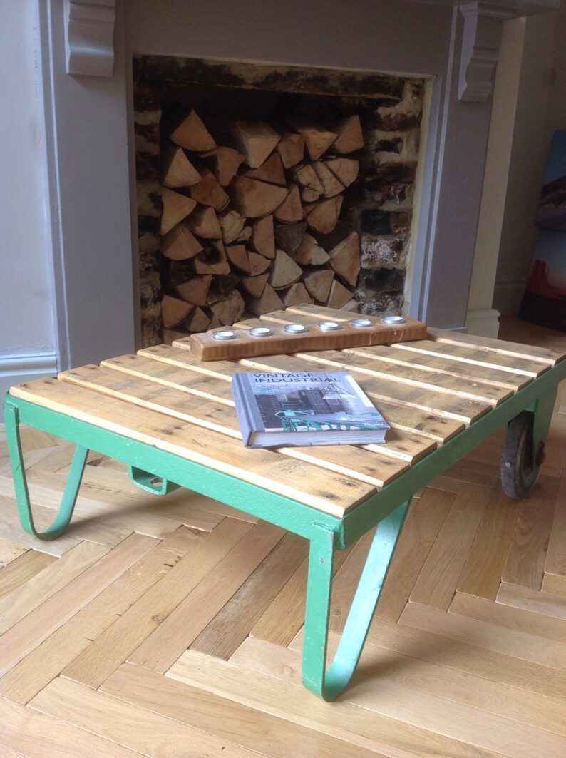 Industrial Vintage Coffee Table Made From An Original Pallet | Etsy