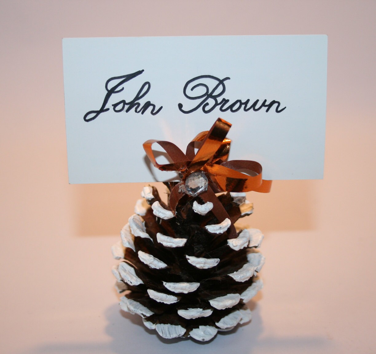 Decorated British Pine Cone Card Holders Etsy