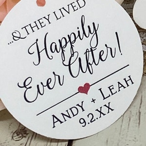 Wedding Favor Tags, Apple&#39;y Ever After Tags, Happily Ever After Favor Tags, Wedding Tags, Favor Tags, Thank You Tags