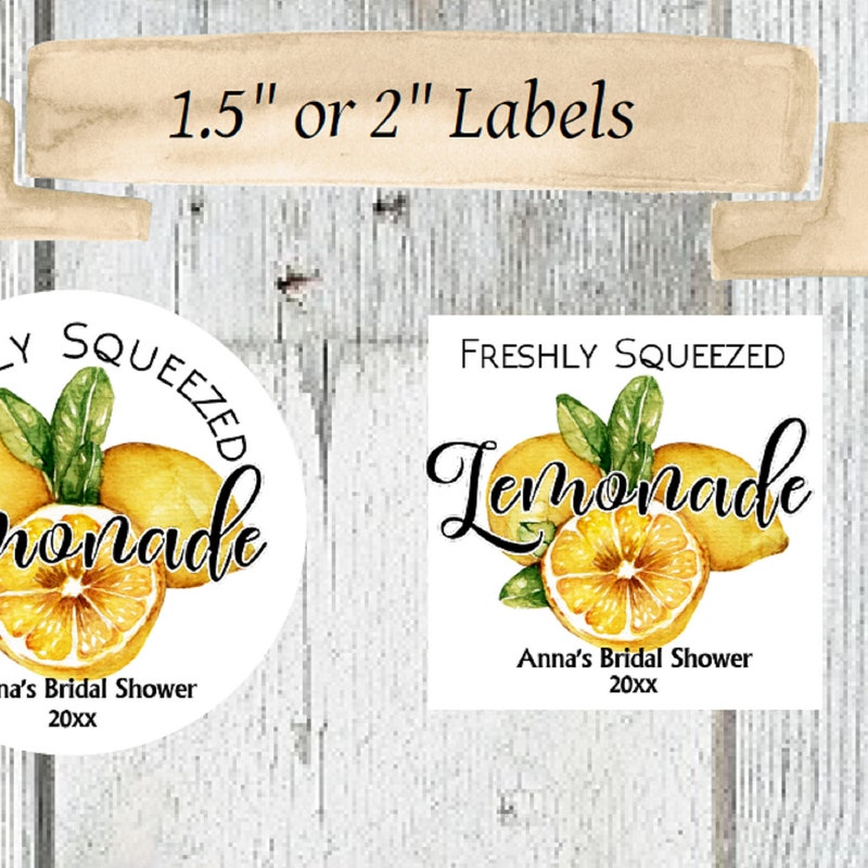 Lemonade Party Favor - Etsy