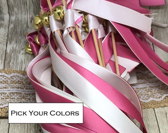 200 Ribbon Wands, Ribbon Wand Send Off, Wedding Send off ideas, Ribbon Wands, Pick Your Colors