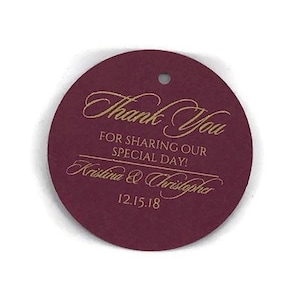Wedding Favor Tags, Gold Foil Tags, Love is Sweet Favor Tags, Rose Gold Silver Foil Tags, Thank You Favor Tags
