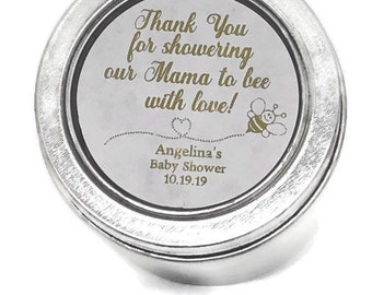 Foil Stickers Baby Shower Sprinkle Thank You Stickers Silver Pink Blue Mint 1.67 Round Gold Foil Labels Stag Deer Antler Hunting Themed
