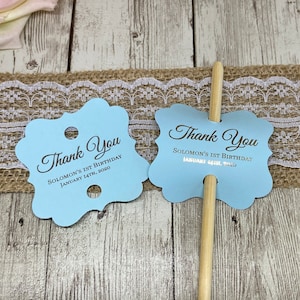 Many Colors-2” Cake Pop Favor Tags, Thank You Cake Pop Favor Tags, Birthday Cake Pop Favor Tags, Gold Foil Tags, Cake pop birthday Tags