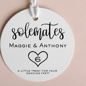 Flip Flop Favor Tags: Solemates Wedding Reception Tags, 2&quot; Size