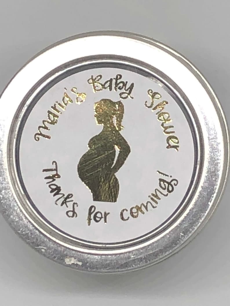 2 Round Baby Shower Sprinkle Favor Labels Thank You For Coming Gold Foil Labels Stickers Rose Gold Silver Pink Blue Mint Foil Available