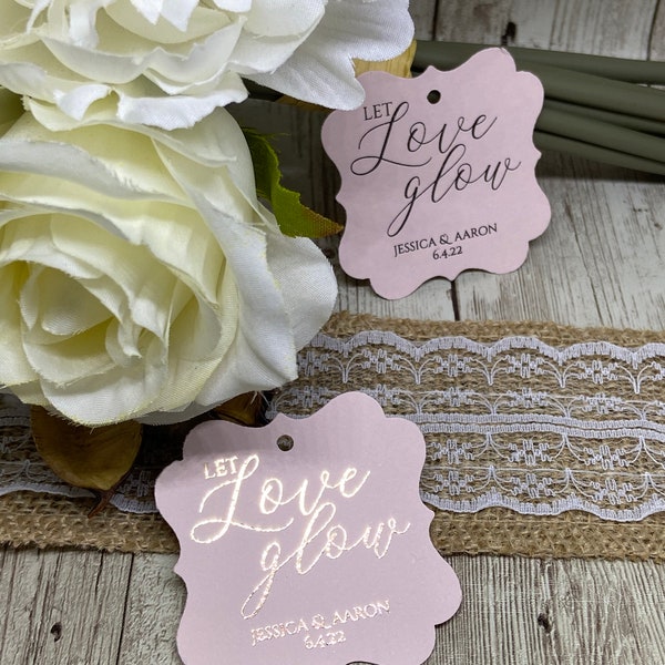 Candle Favor Tags Etsy