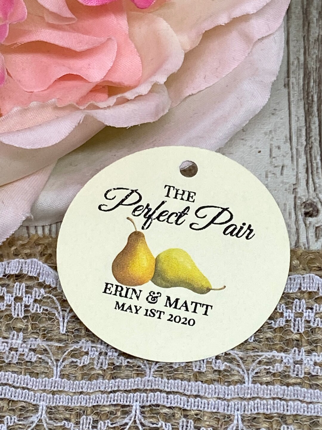 Fair Tags Pick Your Colors-wedding Favor Tags, Gold Foil Tags, Perfect Pair Favor ...