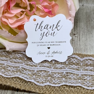 Choisissez vos étiquettes de faveur pour anniversaire de mariage, étiquettes en feuille d'or, étiquettes de faveur pour anniversaire de mariage, étiquettes pour cadeaux, étiquettes de faveur pour anniversaire de mariage, personnalisées