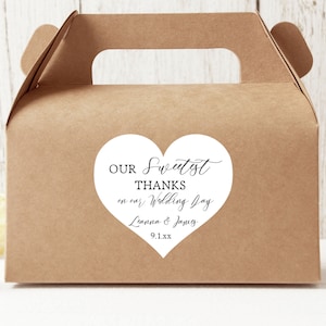 Heart Shaped Stickers, Wedding Favor Stickers, Favor Labels, Personalized Labels, Heart Labels