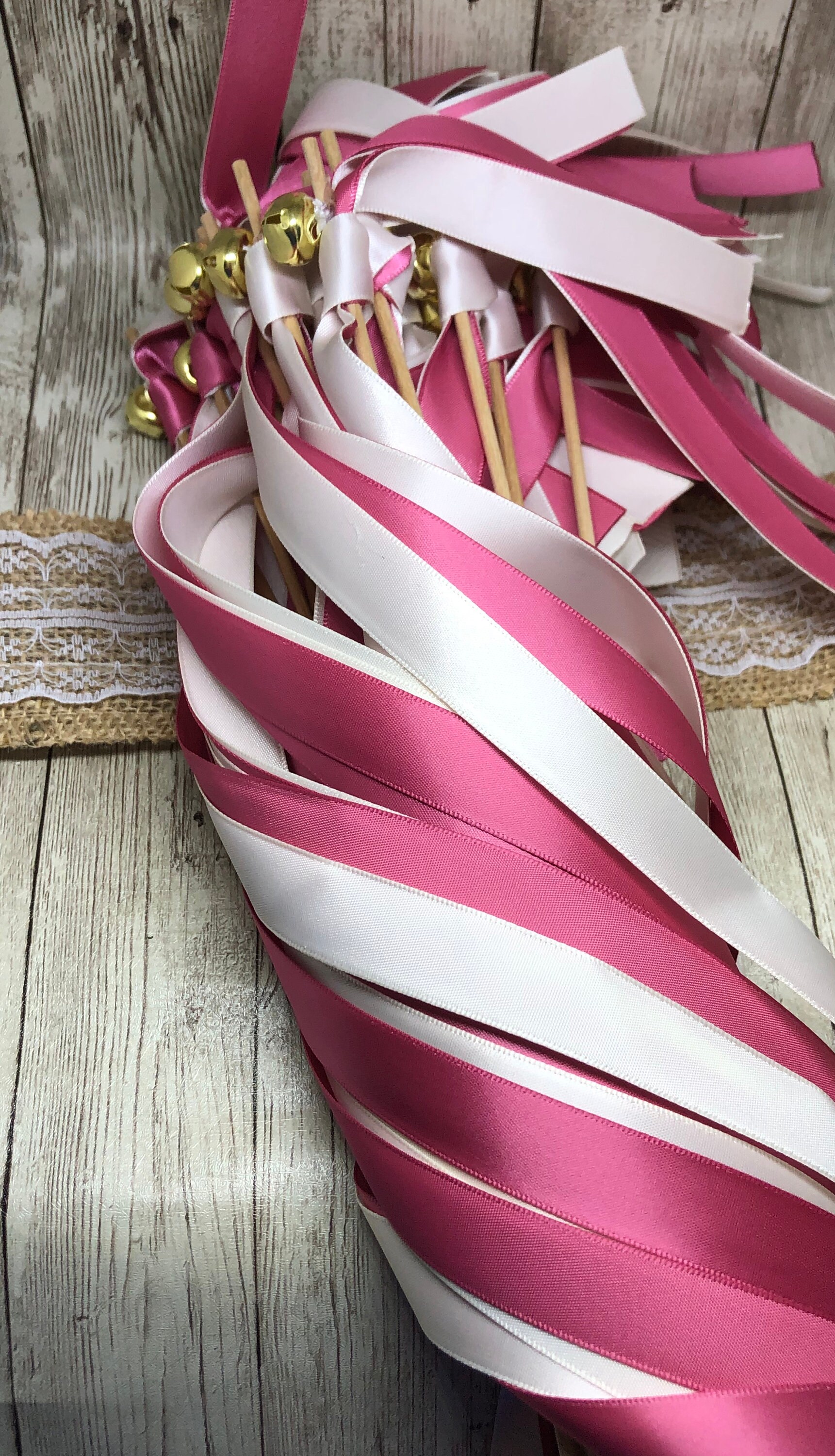 300 Wedding Ribbon Wands Wedding Send Off Pick Your Ribbon Etsy