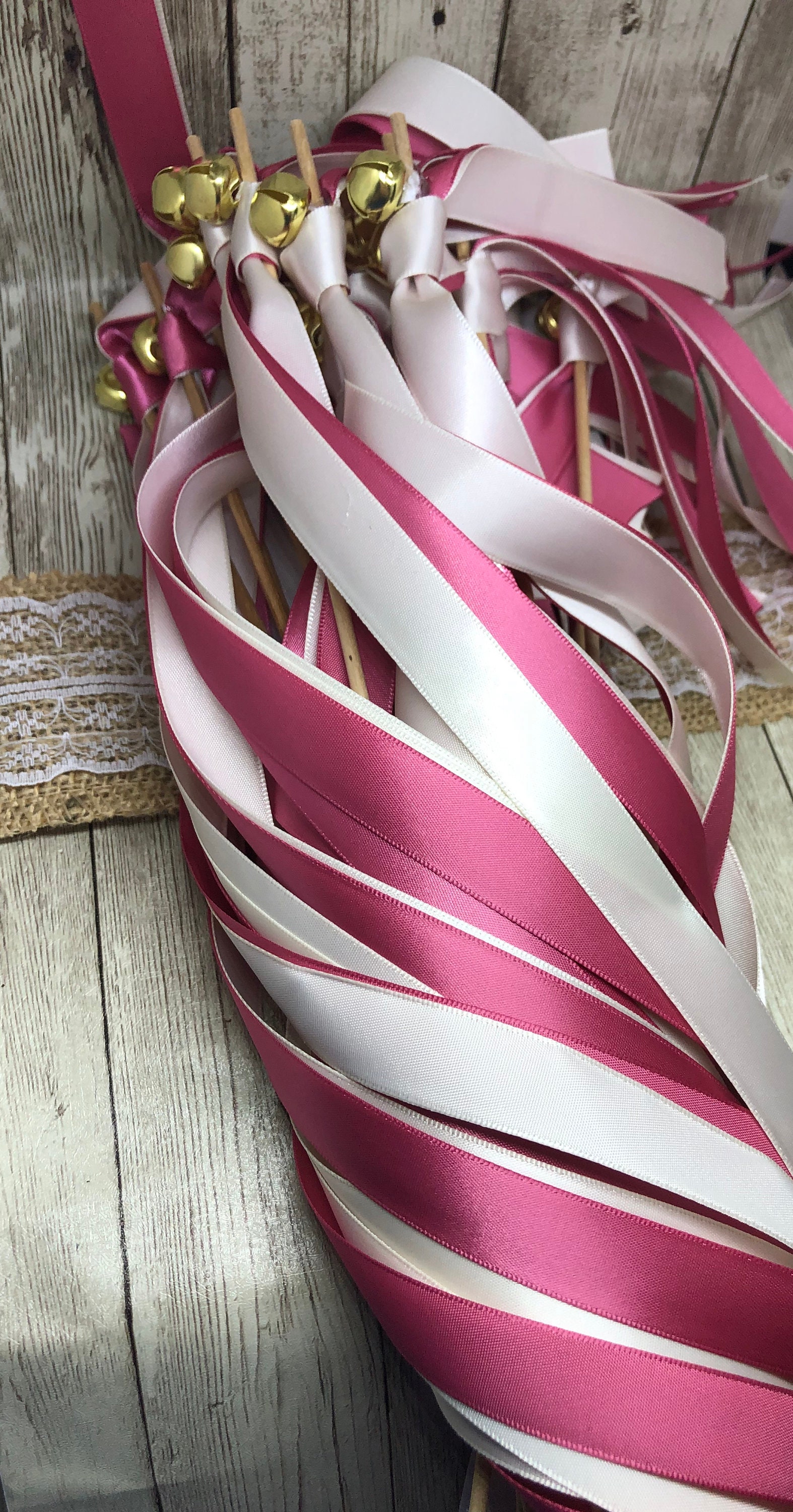 100pc Ribbon Wand Send Off Package Ribbon Wands and Ribbon Etsy