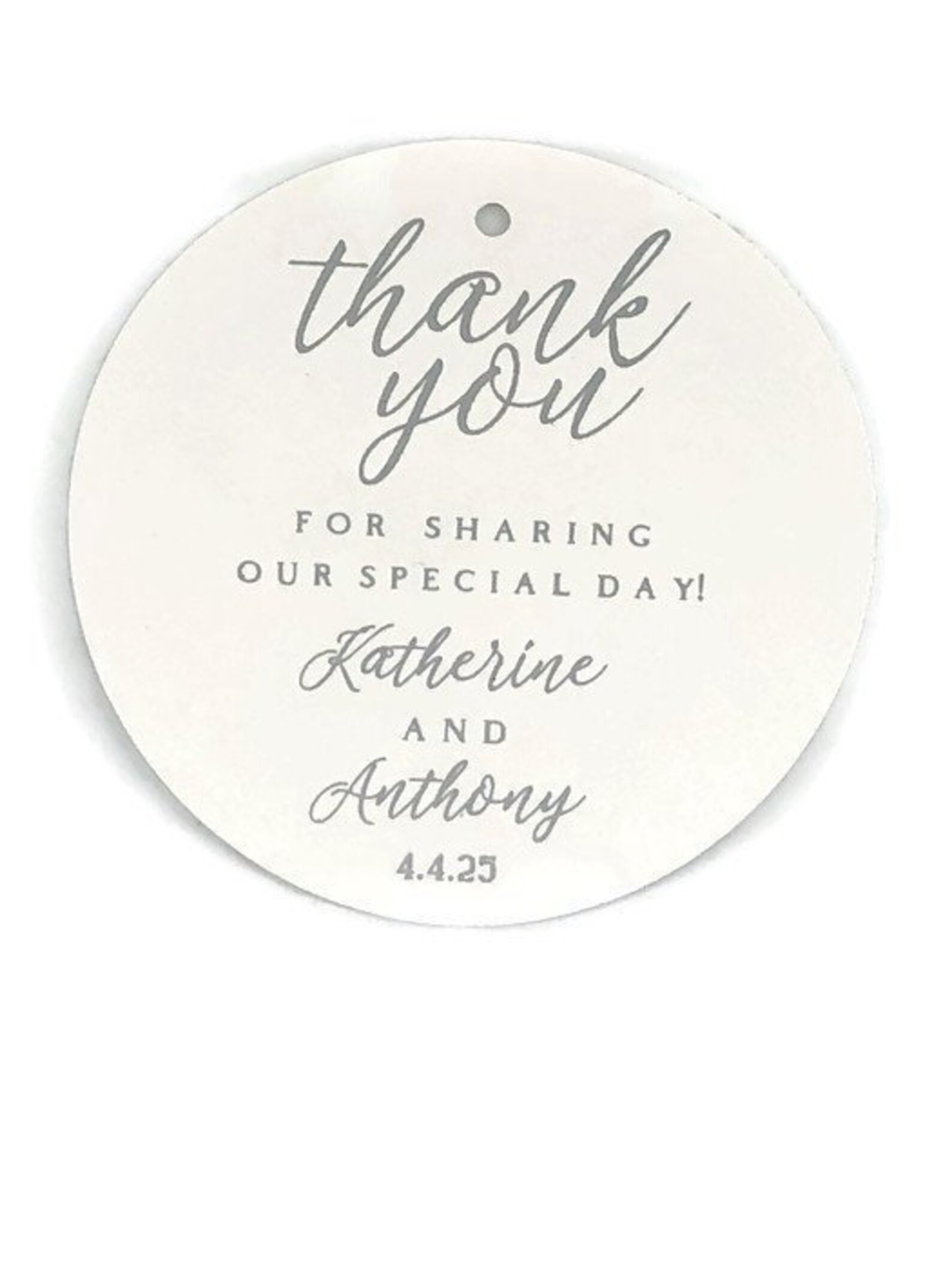3 Round or Gift Tags Wedding Favor Tags Gold Foil Etsy