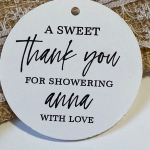 Bridal Shower Favor Tags, Thank You Favor Tags, Baby Shower Favor Tags, Favor Tags