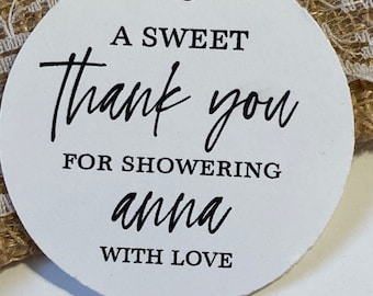 Bridal Shower Favor Tags, Thank You Favor Tags, Baby Shower Favor Tags, Favor Tags