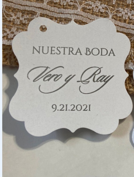 Calcomanías Redondas Personalizadas Para Boda - 100 Unidades, Transparentes, 5 Cm