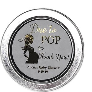 Foil Stickers Baby Shower Sprinkle Thank You Stickers Silver Pink Blue Mint 1.67 Round Gold Foil Labels Stag Deer Antler Hunting Themed
