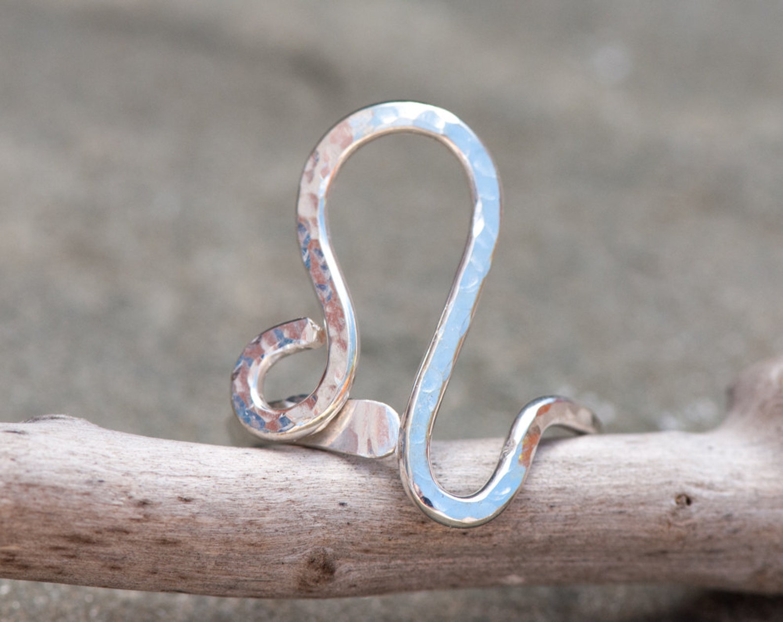 Leo Ring Leo Horoscope Ring Adjustable Sterling Silver Ring Etsy