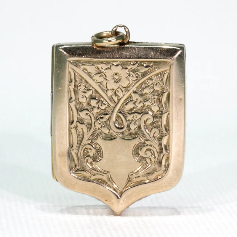 Shield Locket - Etsy