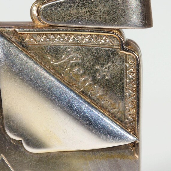 Antique Victorian 'Regard' Locket in Sterling Sil… - image 3