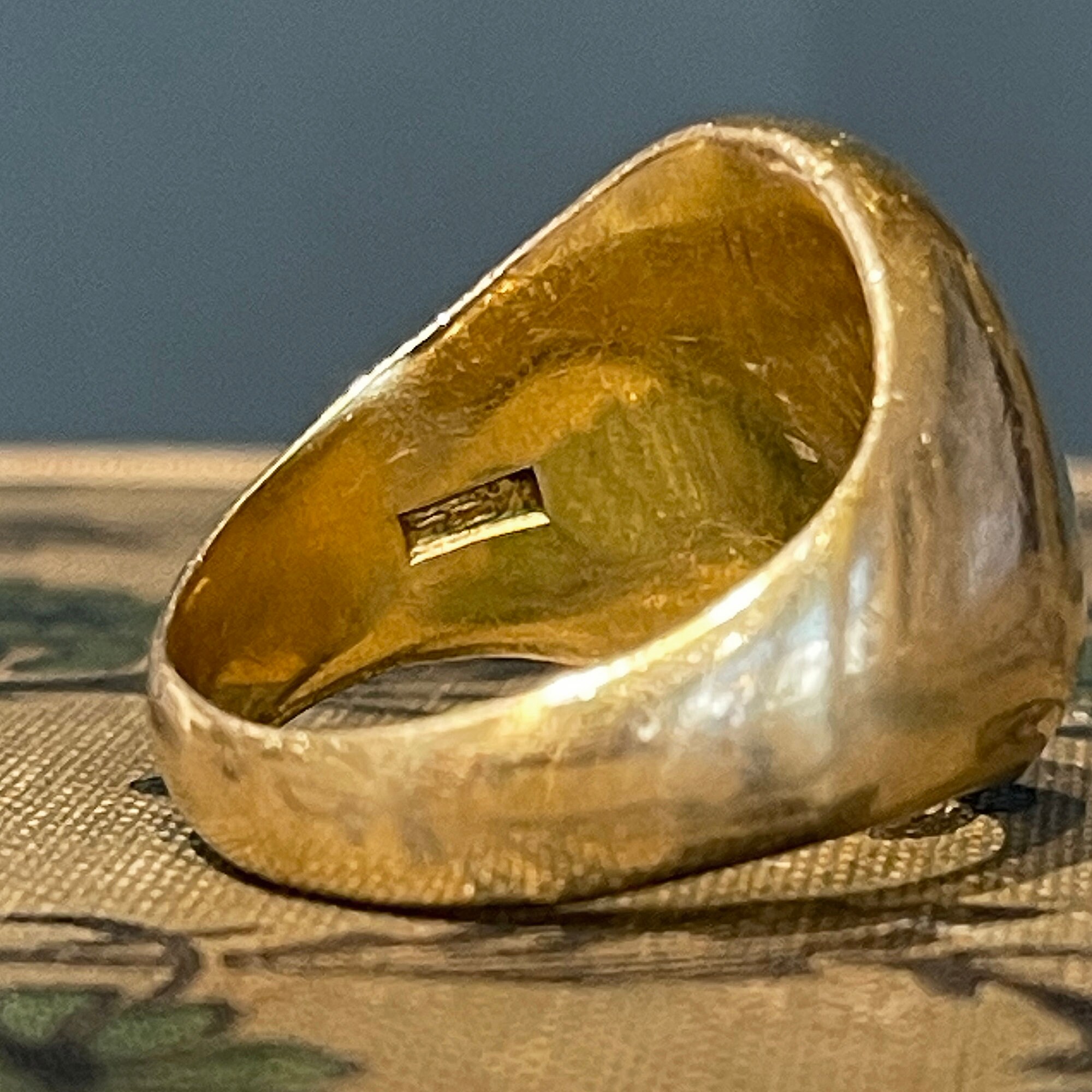 Antique Larter and Sons Gold Signet Ring Sz 7.75 - Etsy