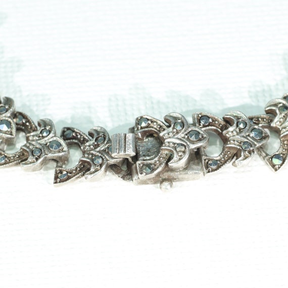 Sparkling Vintage Silver Marcasite Bracelet - image 5