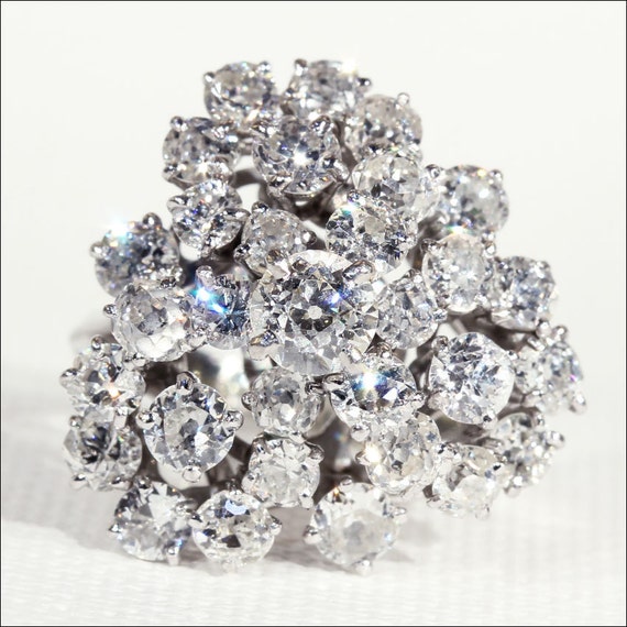 Pave Set Diamond Bow Tie Fashion Ring 14k White Gold 0.26 ct - IR1619