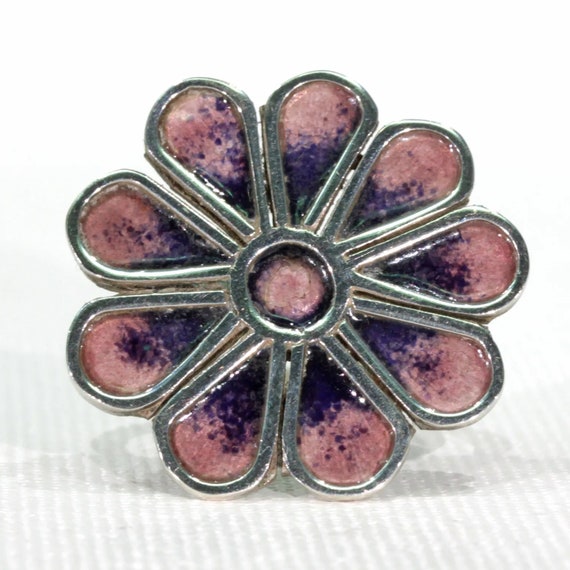 Buy 10k Gold Enamel Flower Vintage Jewelry Ring Online – Krombholz