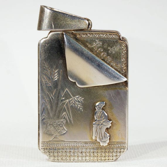 Antique Victorian 'Regard' Locket in Sterling Silver, c. 1880