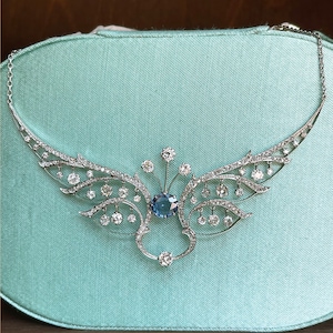 French Belle Epoque Diamond Sapphire Tiara Conversion Necklace 5+cttw Platinum