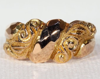 Edwardian Gold Love Knot Ring Hallmarked 1918 Size 6 1/4