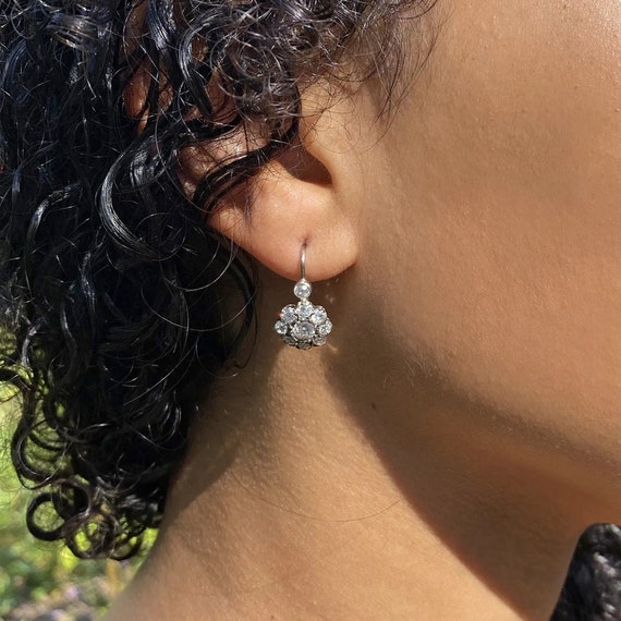 Old cut diamond clearance earrings