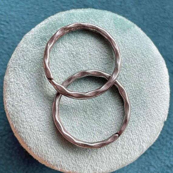 Victorian Gun Metal Split Rings, c. 1870