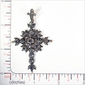 Antique Georgian Diamond Flemish Cross in 14k Gold and Silver - Etsy