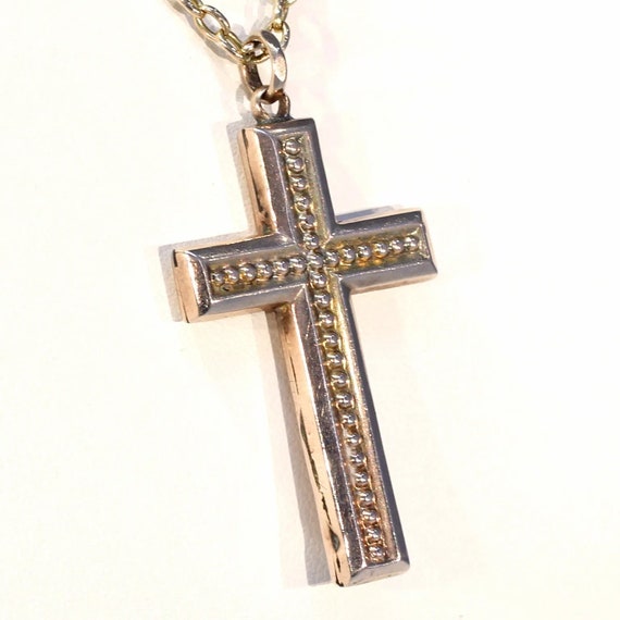 Early Edwardian Gold Cross Hallmarked 1901 - image 3