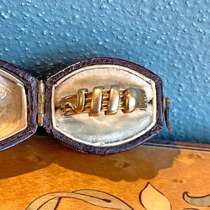 Victorian 18k Gold Snake Ring Dated 1892 Size 8