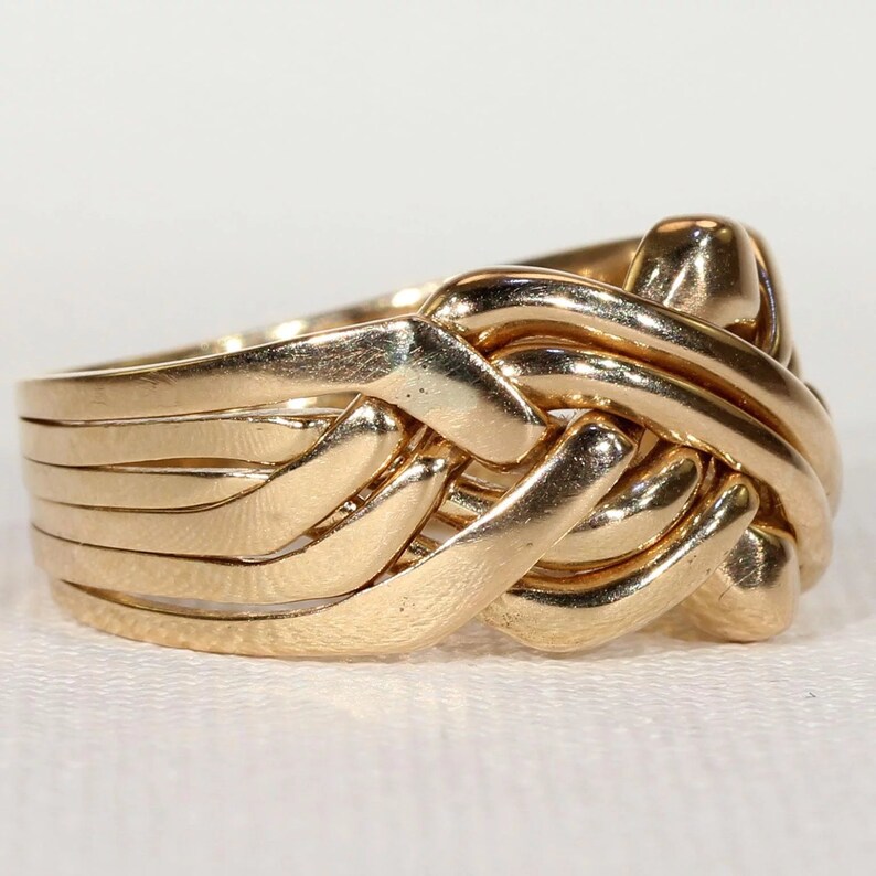 six band puzzle ring