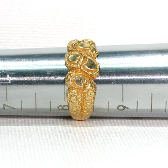 Antique Edwardian Love Knot Ring 18k Gold 1910 Si… - image 8