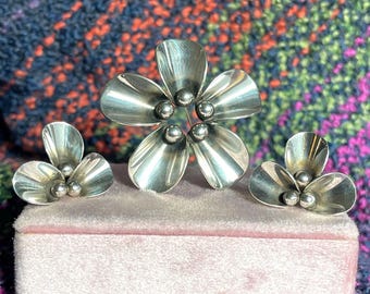 Vintage 5,7 Cm Brooch N.E. From Sterling Silver 925S Denmark
