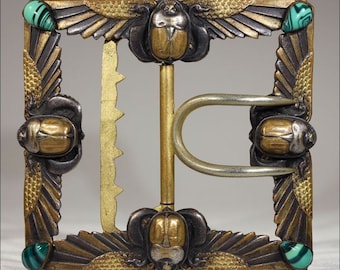 Antik egyptisk bältesspänne i nypremiärstil av Piel Fréres, ca 1880