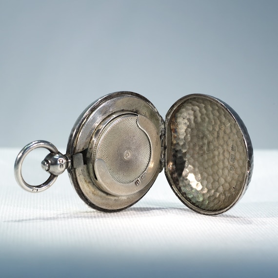 Victorian Silver Hammered Sovereign Case Pendant View 5