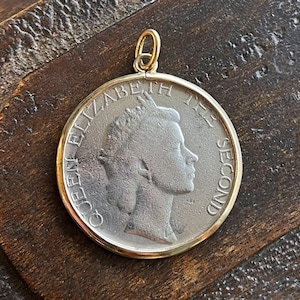 Queen Elizabeth Coin Pendant