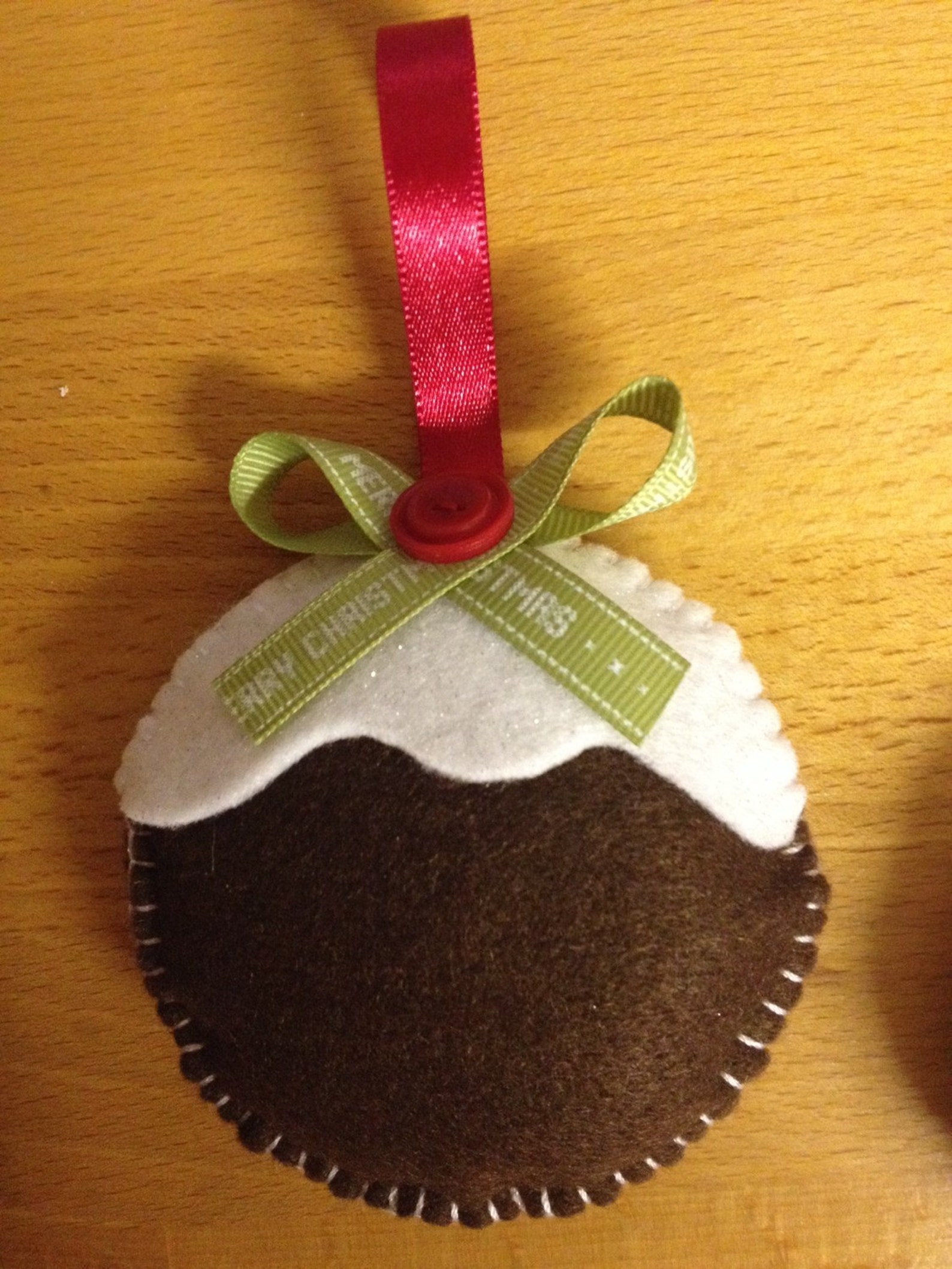 Christmas Pudding Garland Etsy