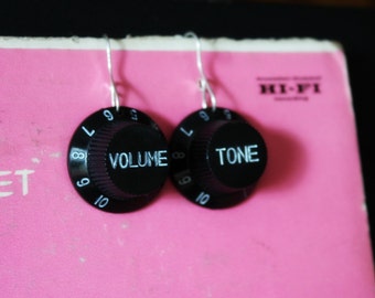 Silver Tone Knob Earrings One of Each Avail